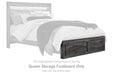 Baystorm - Queen Storage Footboard - Gray - Simple Home Plus