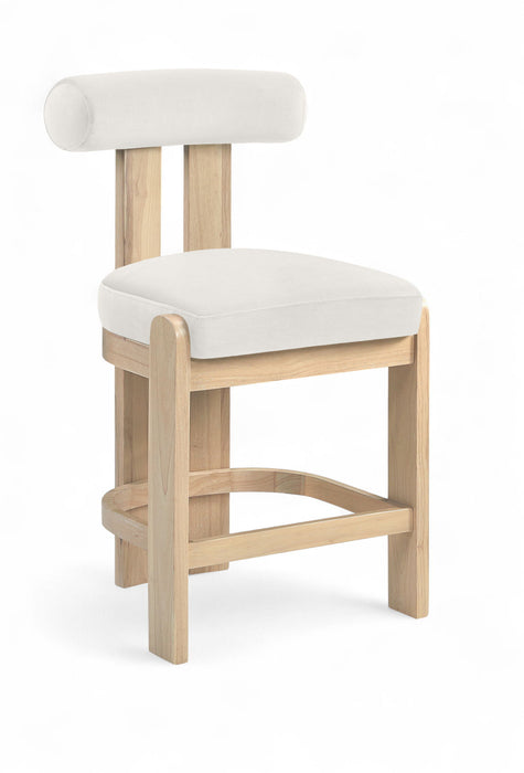 Arienzo - Velvet Performance Fabric Upholstered Counter Stool (Set of 2) - Simple Home Plus