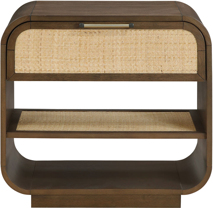 Windsor - Solid Wood Nightstand - Brown - Simple Home Plus