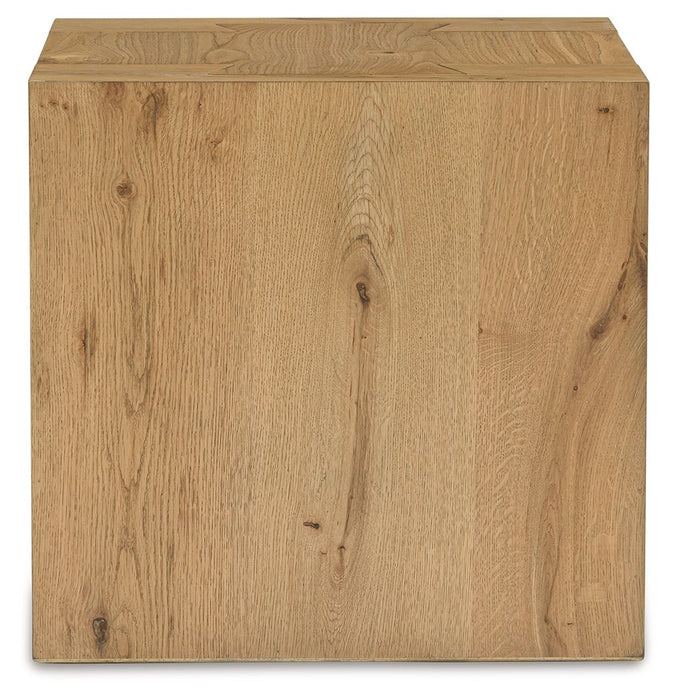 Bracken - Light Brown - Square End Table - Simple Home Plus