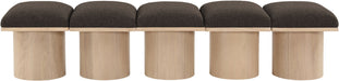 Pavilion - 5 Piece Modular Bench With Natural Base - Simple Home Plus