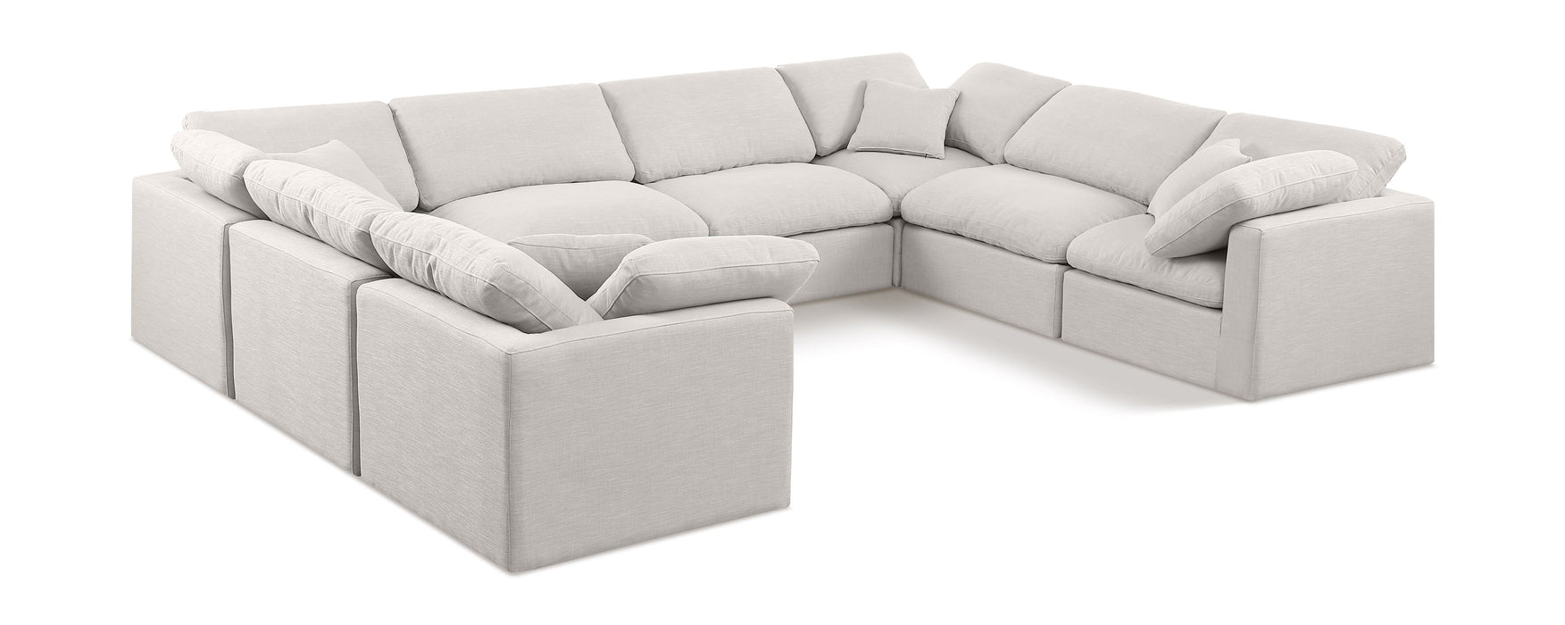 Indulge - Linen 8 Piece Modular Sectional - Simple Home Plus