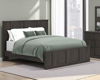 Shaehartin - King Panel Footboard - Dark Brown - Simple Home Plus