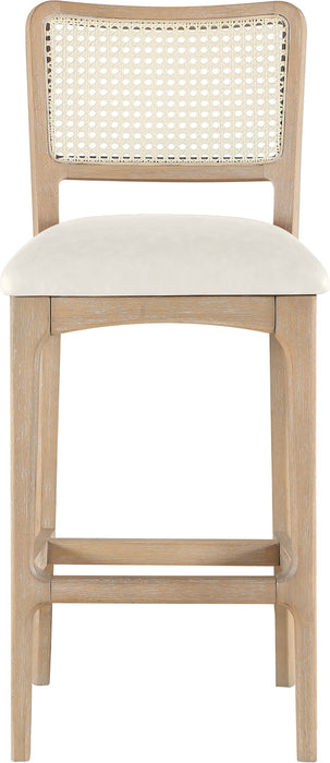 Atrium - Upholstered Bar Stool (Set of 2) - Brushed Natural Frame - Simple Home Plus