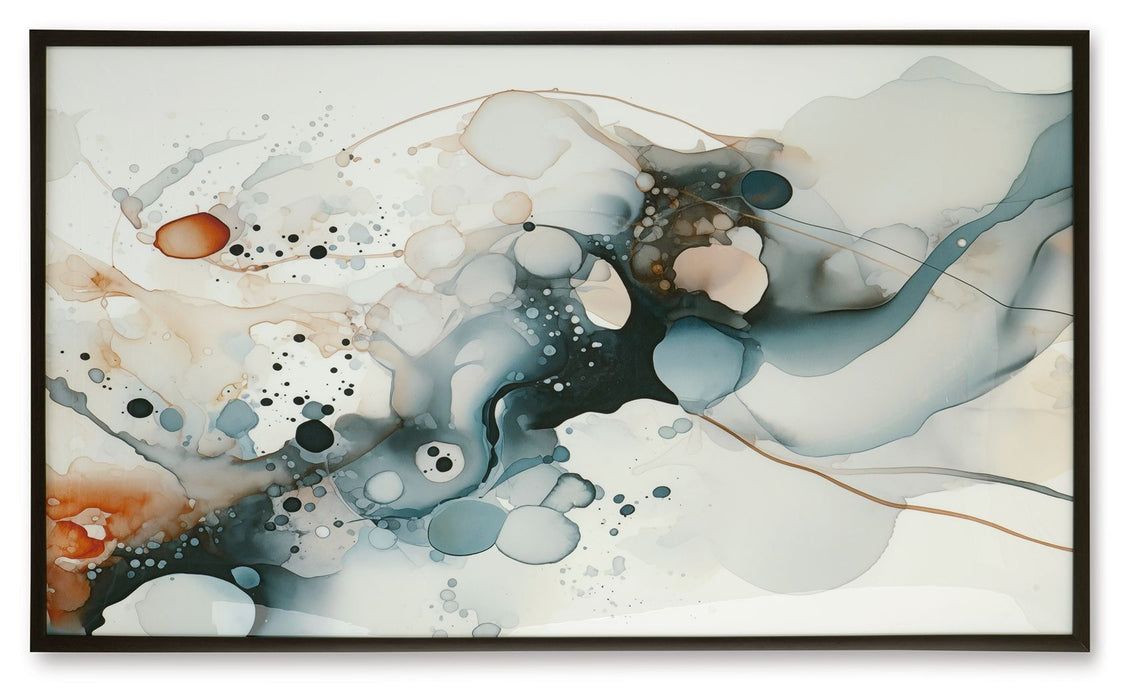 Foxenburg - Blue / Amber / White - Wall Art - Simple Home Plus