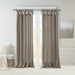 Emilia - 108" Twist Tab Lined Window Curtain - Pewter - Simple Home Plus