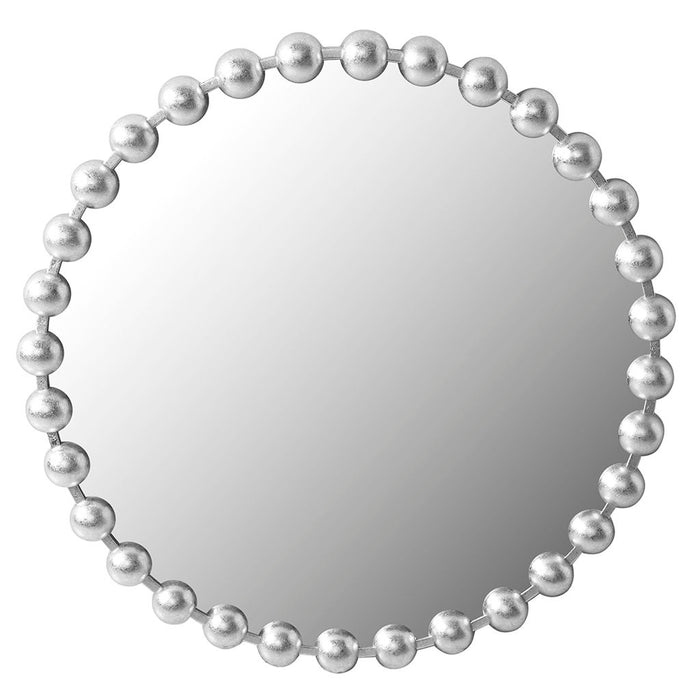 Marlowe - 27" Round Wall Decor Mirror - Silver - Simple Home Plus