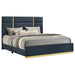 Ines - Fabric Upholstered Panel Bed - Simple Home Plus