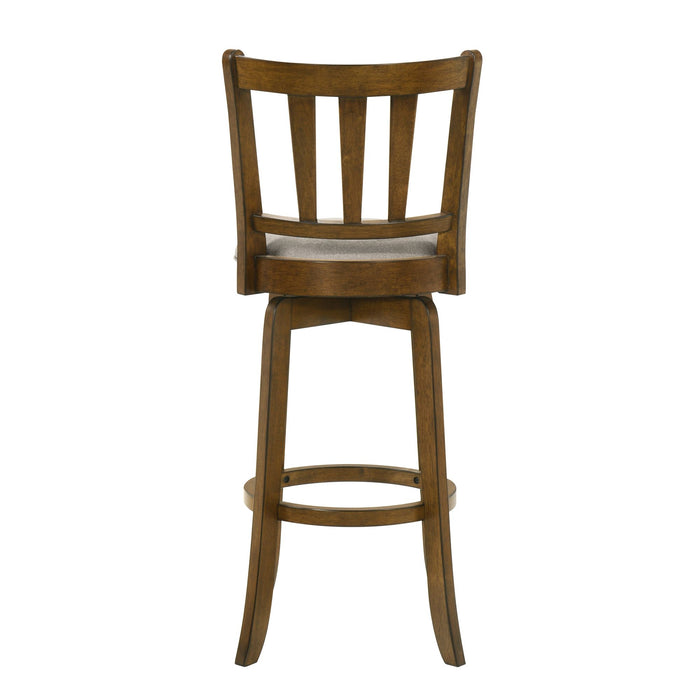 Wren - Modern Farmhouse Swivel Wood Bar Height Kitchen Bar Stool - Simple Home Plus