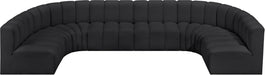 Arc - Faux Leather Modular U-Shaped Sectional - Simple Home Plus