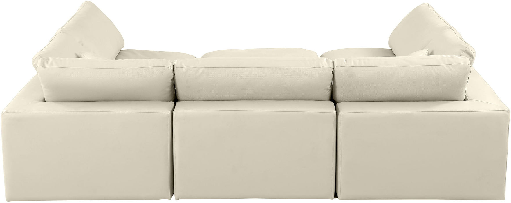 Comfy - 6 Piece Faux Leather Sectional - Simple Home Plus