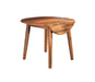 Berringer - Rustic Brown - Round DRM Drop Leaf Table - Simple Home Plus