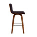 Vienna - 26" Swivel Counter Stool - Walnut Wood - Simple Home Plus