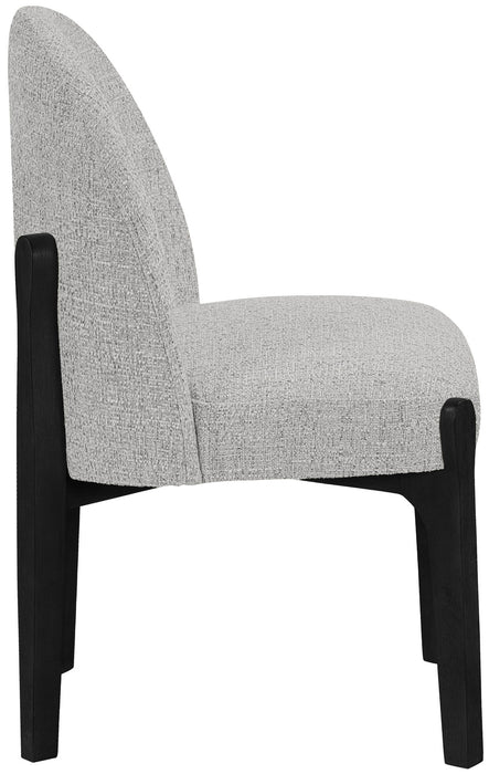 Torino - Upholstered Dining Chair With Brushed Black Base (Set of 2) - Simple Home Plus