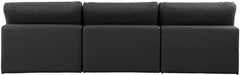 Comfy - Faux Leather Modular Armless Sofa 3 Seats - Simple Home Plus