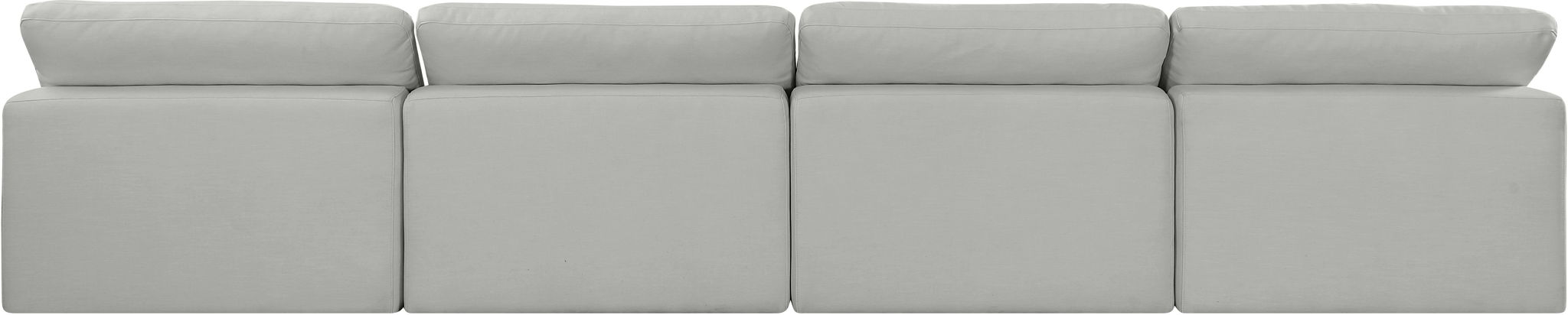 Comfy - Linen Modular Armless Sofa 4 Seats - Simple Home Plus