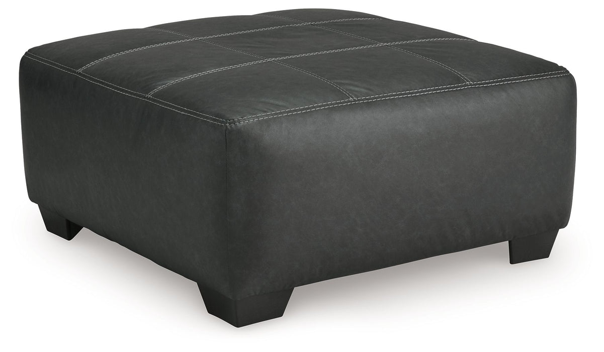 Brixley Pier - Graphite - Oversized Accent Ottoman - Simple Home Plus