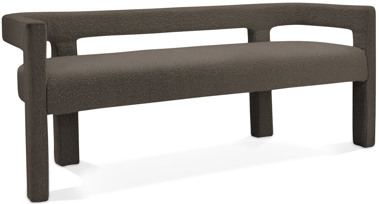 Athena - Boucle Fabric Bench - Simple Home Plus