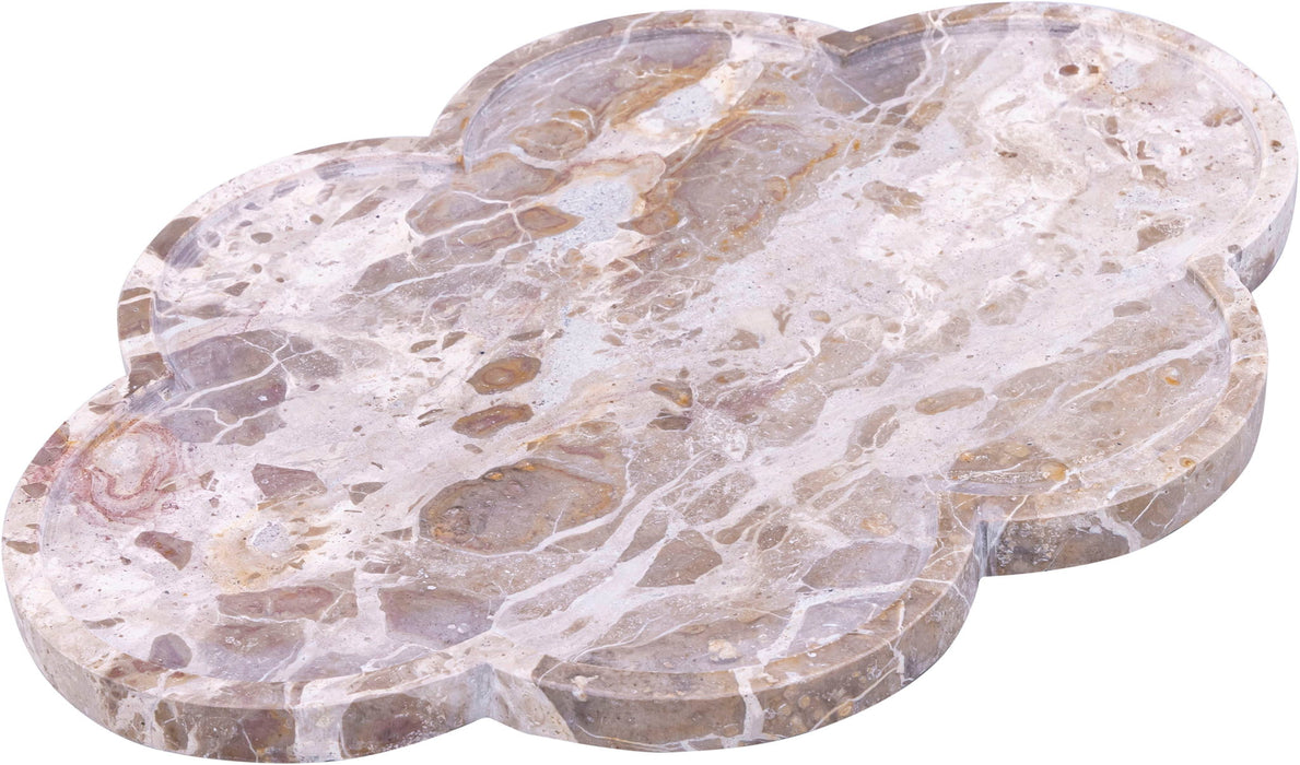Rimini - Marble Clover Shaped Tray - Simple Home Plus