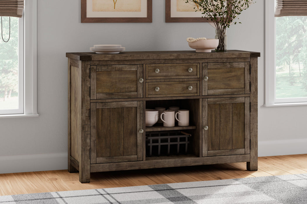 Moriville - Grayish Brown - Dining Room Server - Simple Home Plus