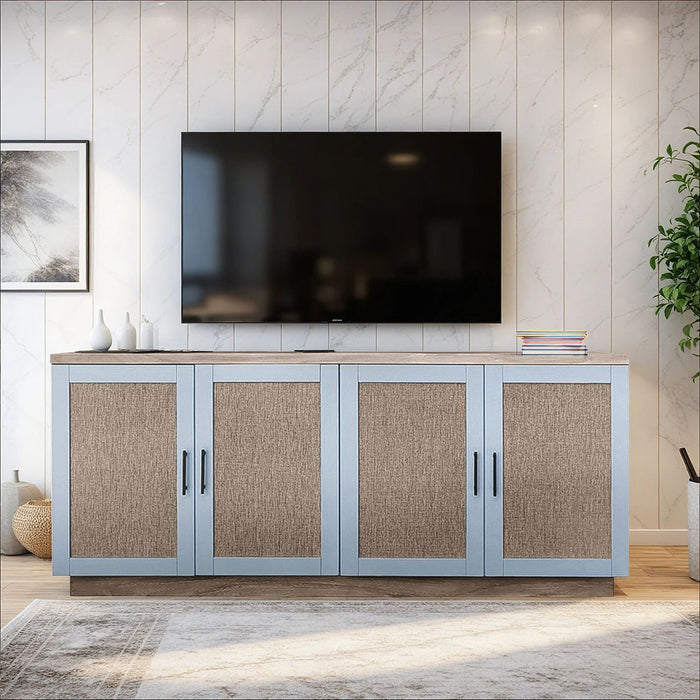 Mattie - Accent Cabinet - Wheat / Gray - Simple Home Plus