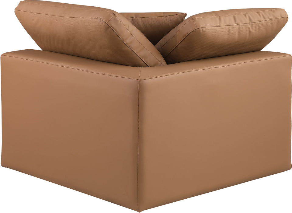 Comfy - Faux Leather Corner Chair - Simple Home Plus