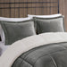 Alton - Down Alternative Comforter Set - Charcoal / Ivory - Simple Home Plus