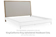 Tomtyn - King/California King Upholstered Headboard - Light Brown - Simple Home Plus