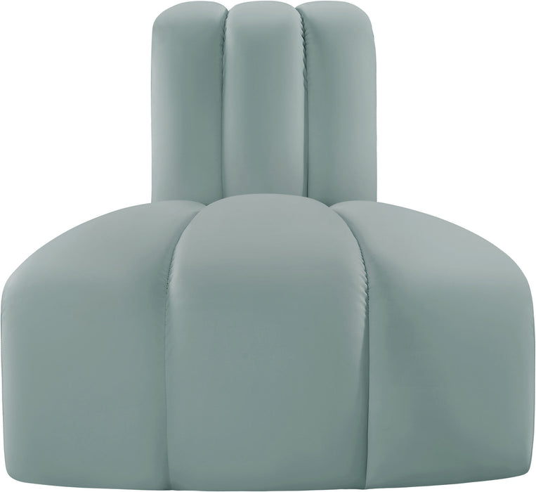 Arc - Faux Leather Reverse Corner Chair - Simple Home Plus