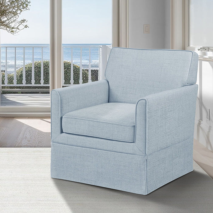 Paula - Slipcover Accent Armchair - Light Blue - Simple Home Plus