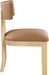 Lavrin - Vegan Leather Dining Side Chair (Set of 2) - Natural Base - Simple Home Plus