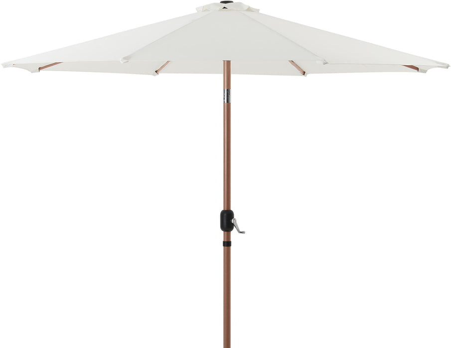 Fiji - Aluminum Patio Umbrella With Round Teak Base - Simple Home Plus