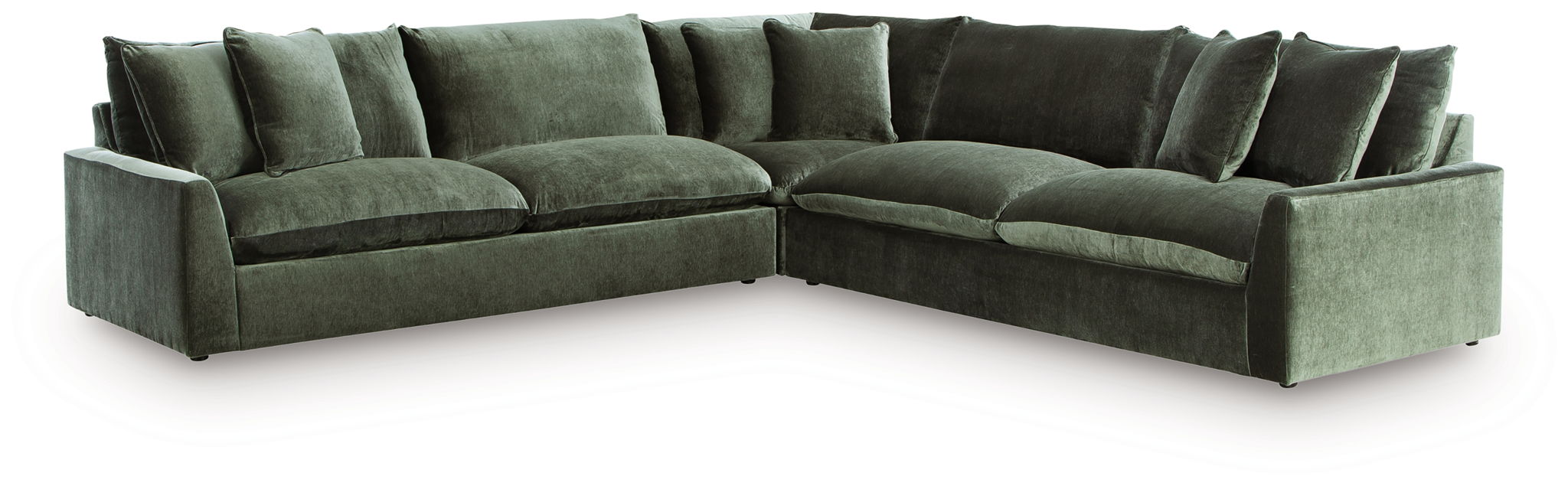 Carriage View - Jade - 3-Piece Sectional - Simple Home Plus