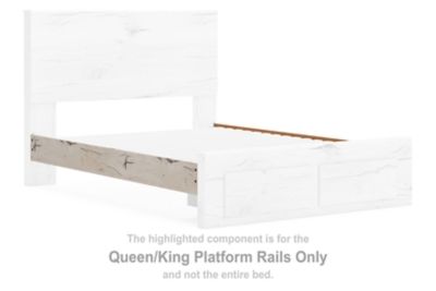 Lawroy - Queen/King Platform Rails - Light Natural - Simple Home Plus