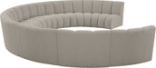 Infinity - 9 Piece Boucle Modular Sectional - Simple Home Plus