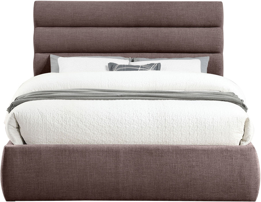 Adam - Linen Fabric Bed With 52" Headboard - Simple Home Plus