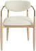 Riccio - Fabric Dining Arm Chair (Set of 2) - Natural Frame - Simple Home Plus