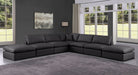 Comfy - 7 Piece Faux Leather Modular Corner Sectional - Simple Home Plus