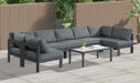 Nizuc - Outdoor Patio 7 Piece Modular Sectional With Gray Frame - Simple Home Plus