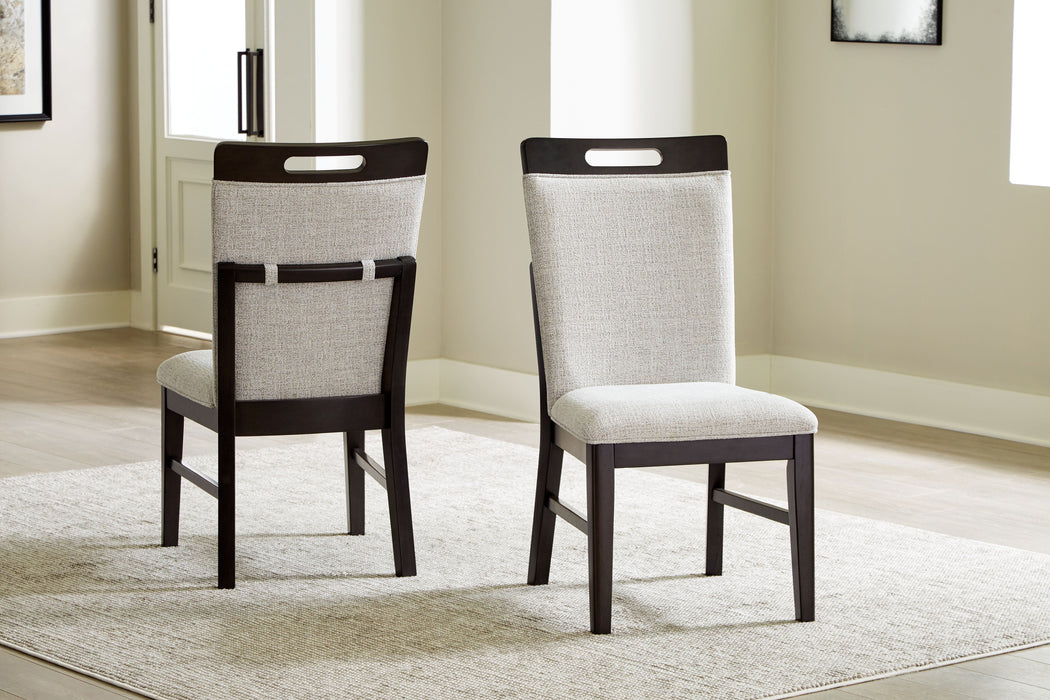 Neymorton - Light Gray / Brown - Dining Upholstered Side Chair (Set of 2) - Simple Home Plus