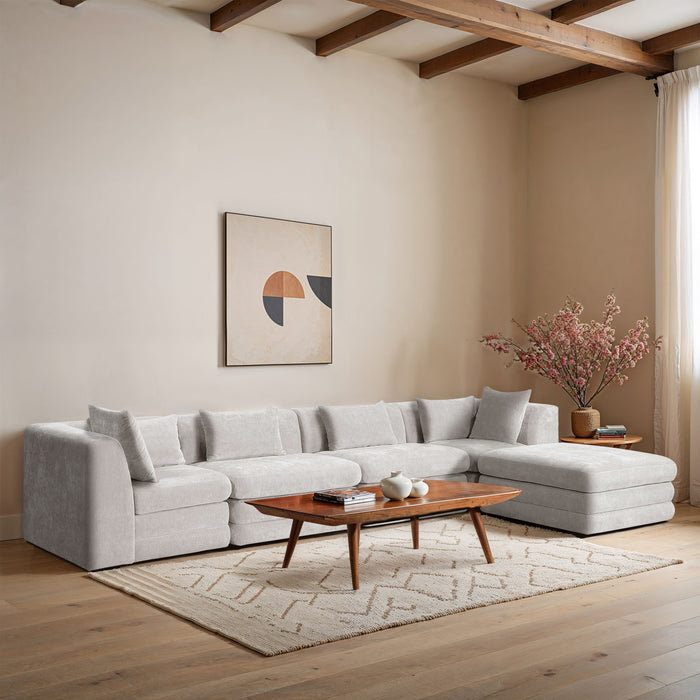 Stellar - 5 Piece Upholstered Modular Sectional - Simple Home Plus