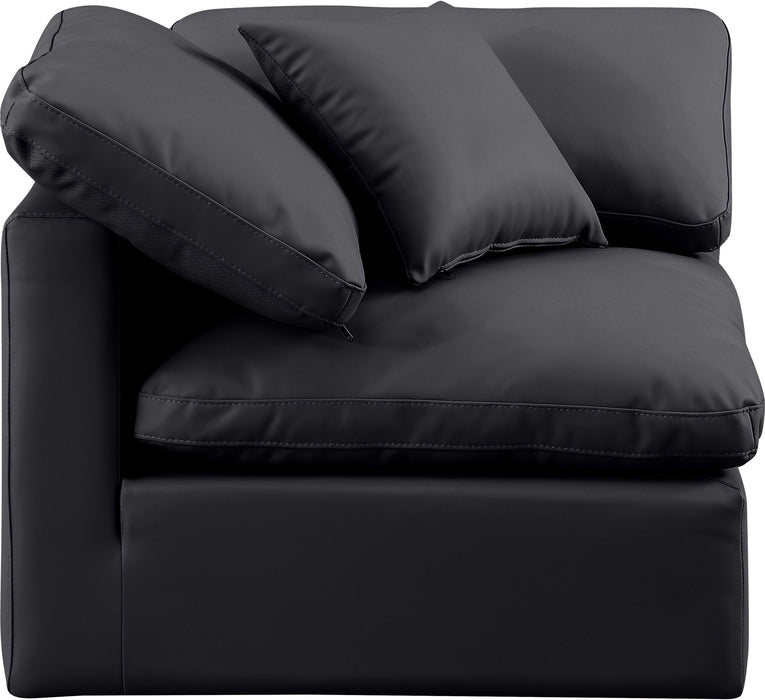 Indulge - Faux Leather Corner Chair - Simple Home Plus
