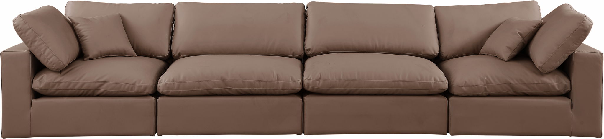 Comfy - Faux Leather Modular Sofa 4 Seats - Simple Home Plus