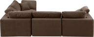 Comfy - 4 Piece Velvet Modular Sectional - Simple Home Plus