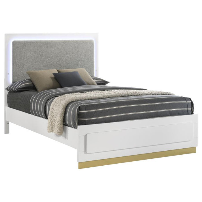 Caraway - Wood LED Panel Bed - Simple Home Plus
