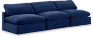 Comfy - Velvet Modular Armless Sofa 3 Seats - Simple Home Plus