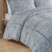 Malea - Shaggy Long Fur King Comforter Mini Set - Black / Light Blue - Simple Home Plus