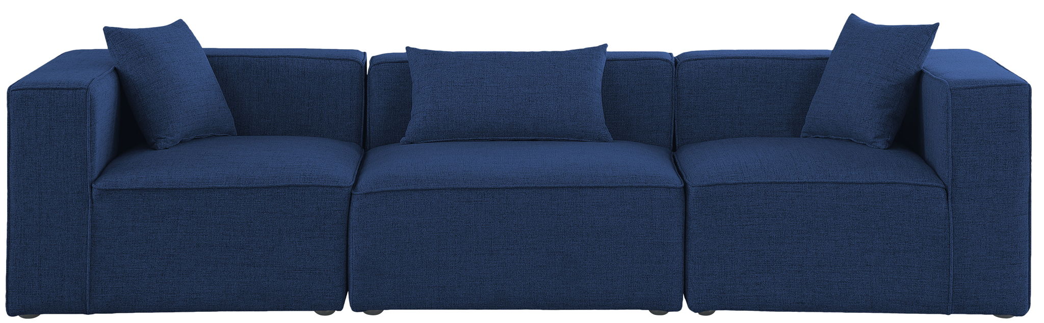 Cube - Linen Modular 3 Seat Sofa - Simple Home Plus