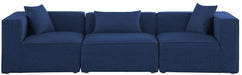 Cube - Linen Modular 3 Seat Sofa - Simple Home Plus