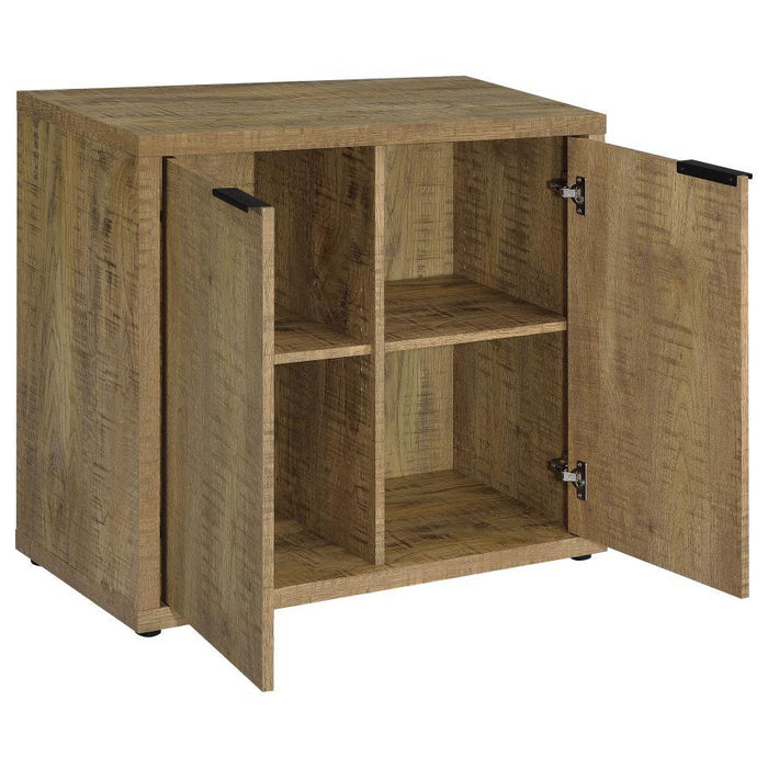 Pepita - 2 Door Engineered Wood Accent Cabinet - Mango Brown - Simple Home Plus